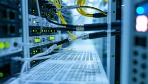 Image showing Network Testing with ethernet cables