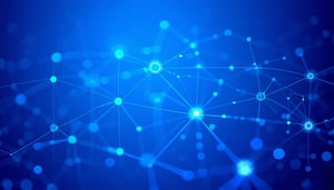 Image showcasing Network blind spots with a blue colour scheme to be used a background image
