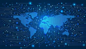 map of world cyber network