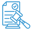 Gavel and Paper with a tick